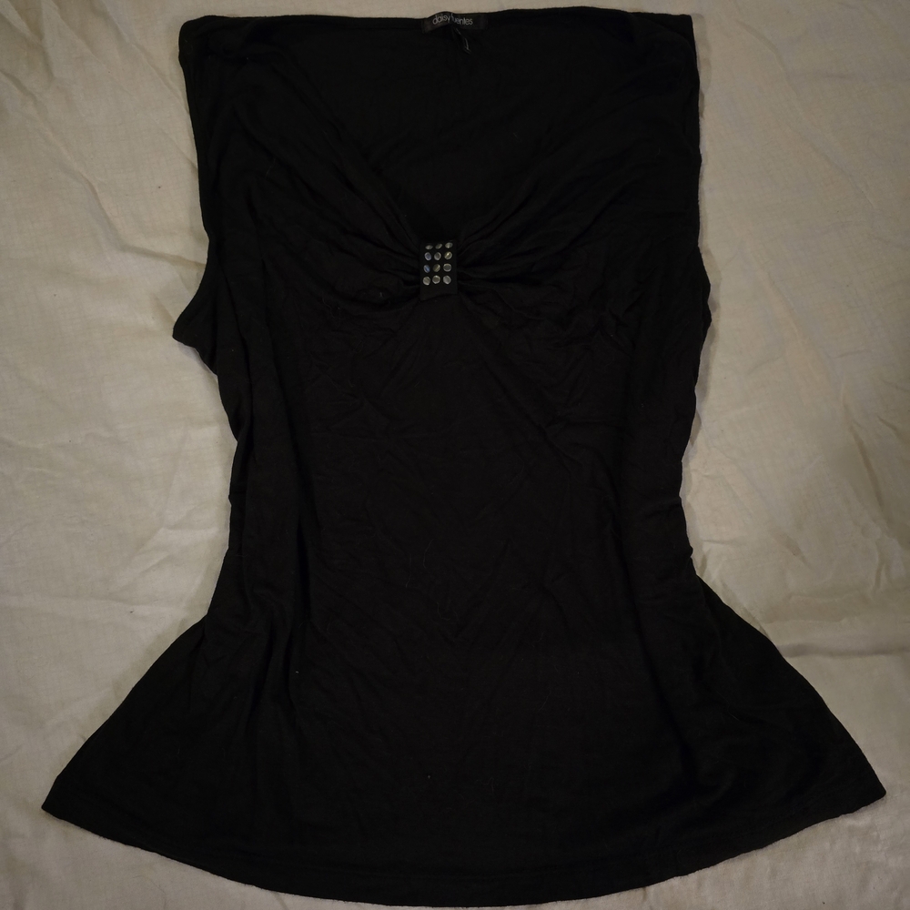 Daisy Fuentes Black Tank Top